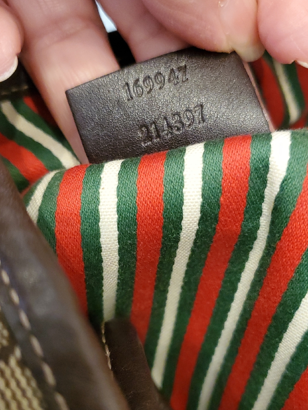 Gucci Brown GG Canvas Hobo Bag with Gold Double G Accent - Picture 9 of 15